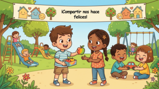 Lunes 8 de junio del 2026 | Devoción Matutina para Niños Pequeños 2026 | ¡Compartir nos hace felices!