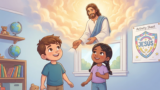 Domingo 12 de julio del 2026 | Devoción Matutina para Niños Pequeños 2026 | Jesús es Nuestro Gran Defensor en el Cielo