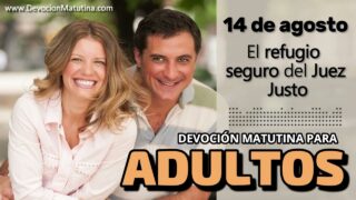 14 de agosto del 2026 | Devoción Matutina para Adultos 2026 | El refugio seguro del Juez Justo