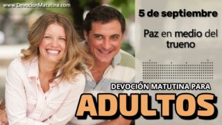 5 de septiembre del 2026 | Devoción Matutina para Adultos 2026 | Paz en medio del trueno